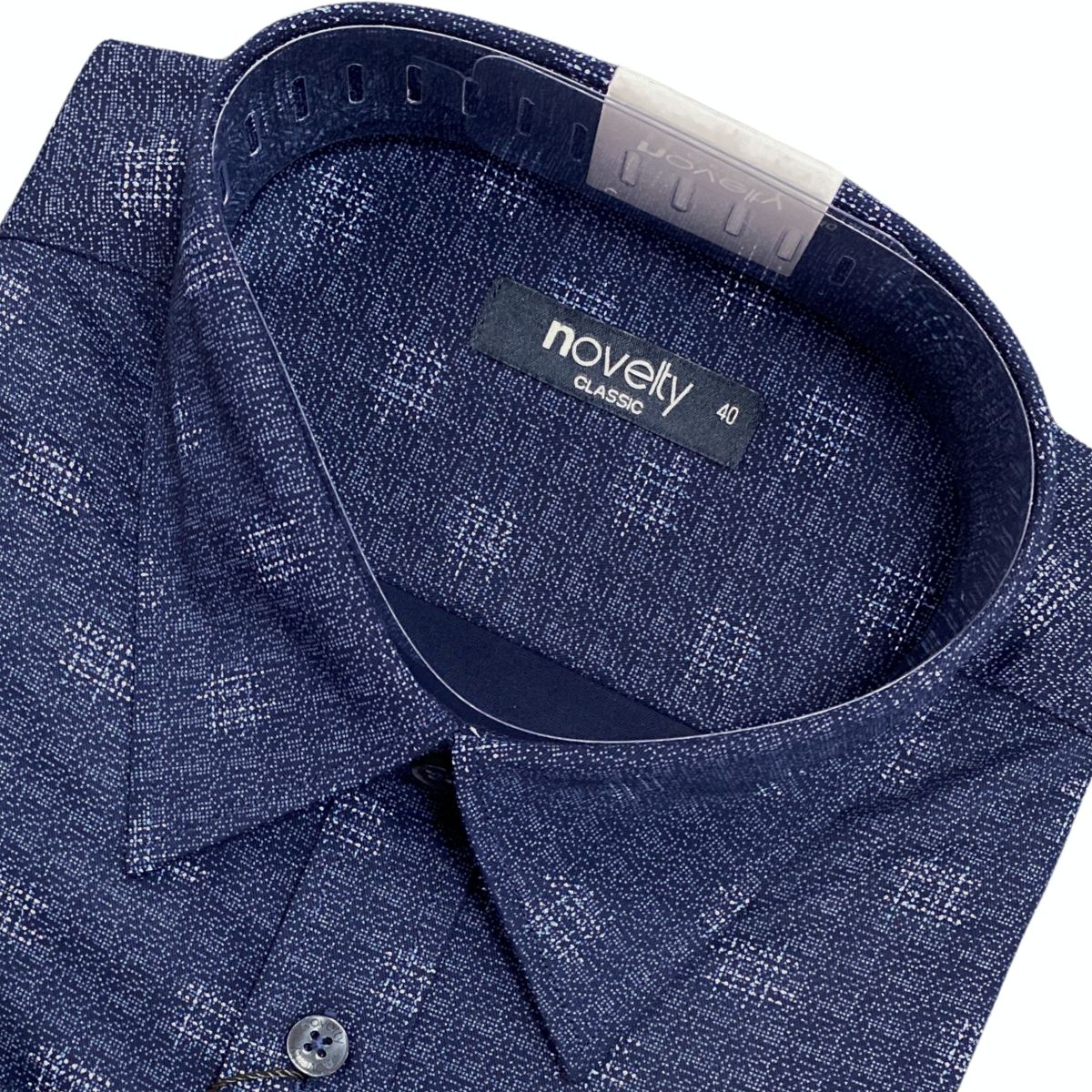 ÁO SƠ MI NAM DÀI TAY NOVELTY CLASSIC BAMBOO CARO ĐEN NSMMCNMT3C260870D