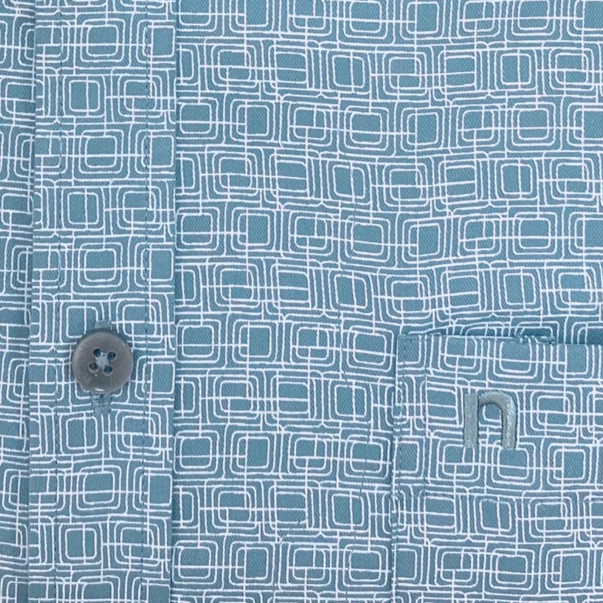 ÁO SƠ MI NAM DÀI TAY NOVELTY REGULAR FIT BAMBOO HOA VĂN XANH NSMMINMT3R260788D