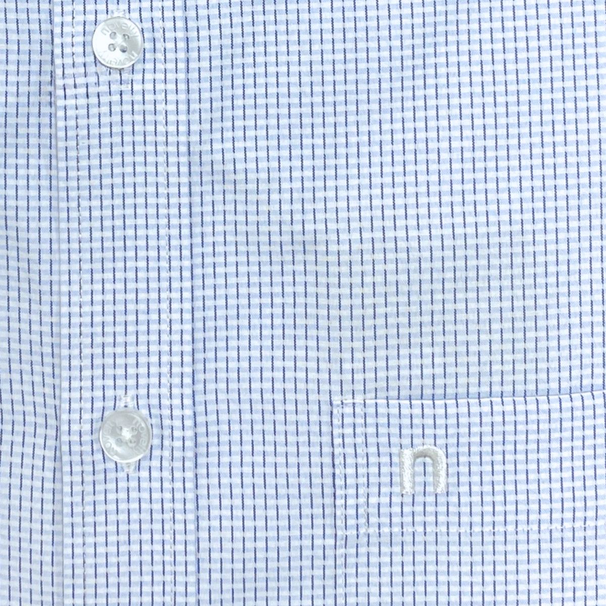 ÁO SƠ MI NAM DÀI TAY NOVELTY CLASSIC RECYCLED T/C SỌC NHỎ XANH NSMMSNMRCC250826D