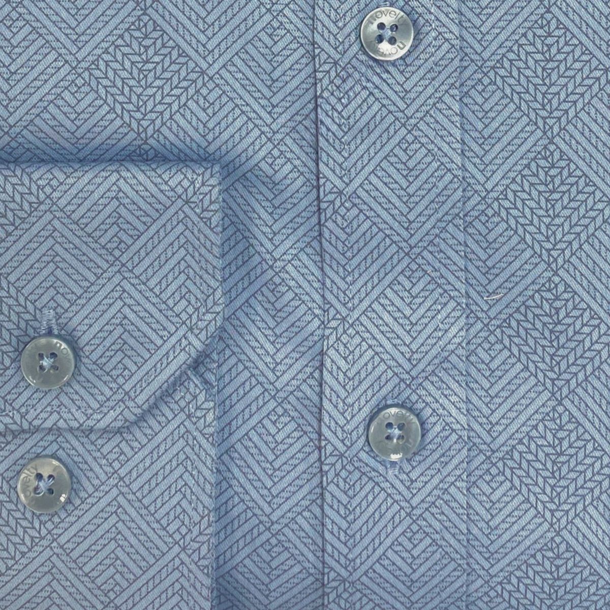 ÁO SƠ MI NAM DÀI TAY NOVELTY CLASSIC BAMBOO HOA VĂN XANH NSMMINMT3C260787D