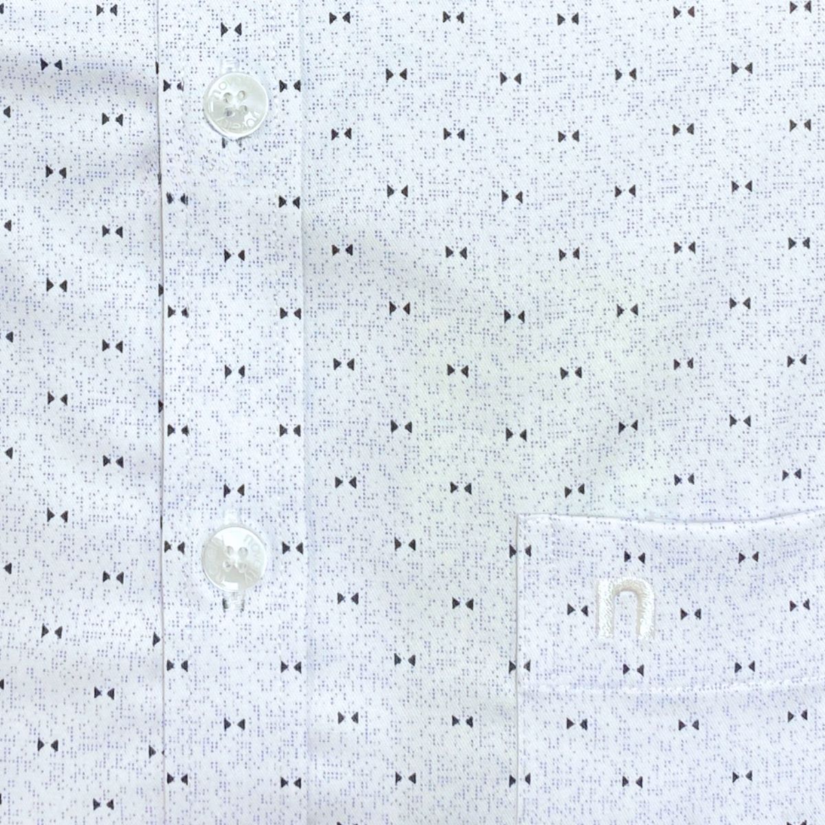 ÁO SƠ MI NAM DÀI TAY NOVELTY REGULAR FIT BAMBOO HOA VĂN TRẮNG NSMMINMT3R260866D