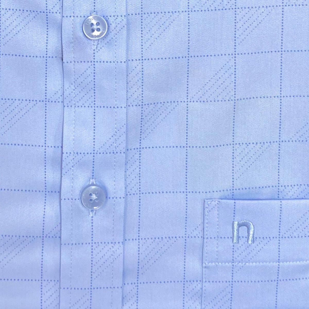 ÁO SƠ MI NAM NGẮN TAY NOVELTY CASUAL BAMBOO CARO XANH NSMMCTMT3B260872N