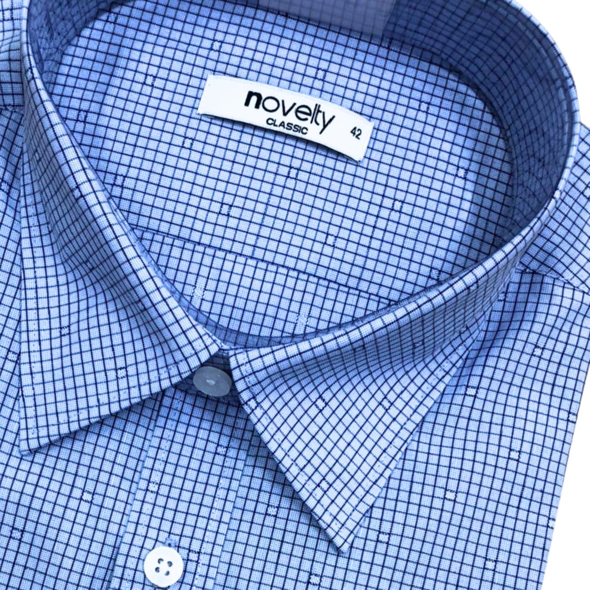 ÁO SƠ MI NAM NGẮN TAY NOVELTY CLASSIC RECYCLED T/C SỌC NHỎ NSMMSNMRCC250824N