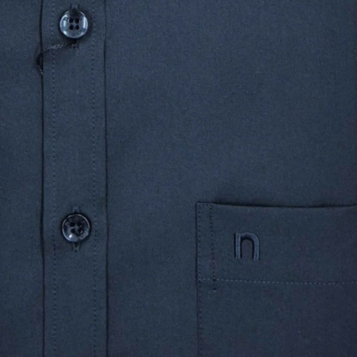 ÁO SƠ MI NAM DÀI TAY NOVELTY REGULAR FIT SPUN TRƠN MÀU ĐEN NSMMMNMSPR250790D