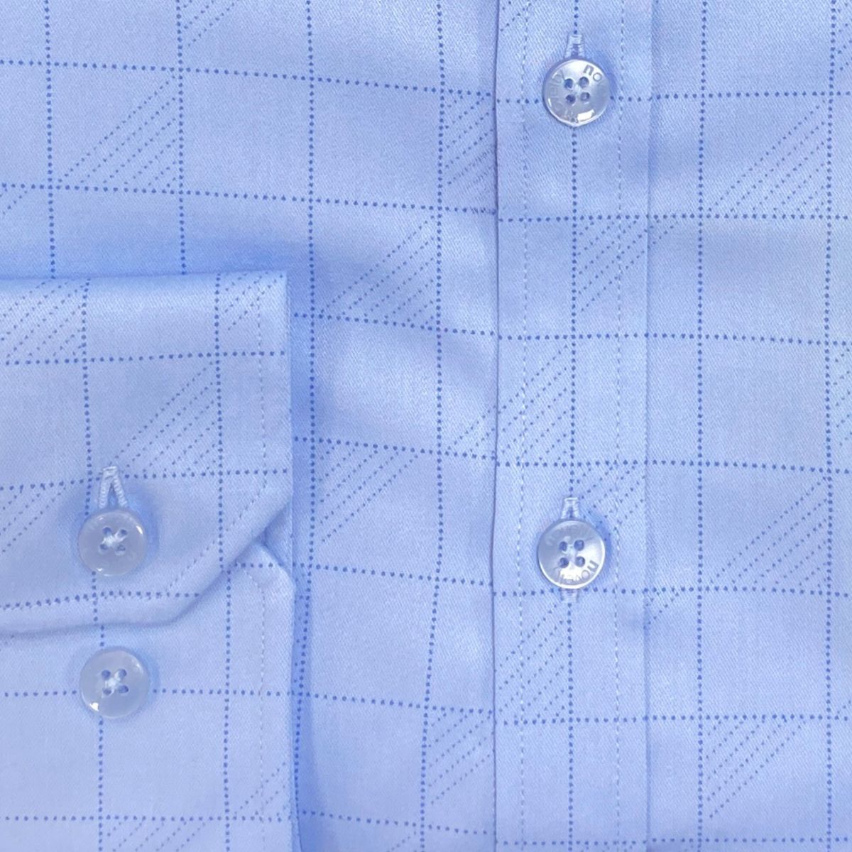 ÁO SƠ MI NAM DÀI TAY NOVELTY REGULAR FIT BAMBOO CARO XANH NSMMCTMT3R260867D