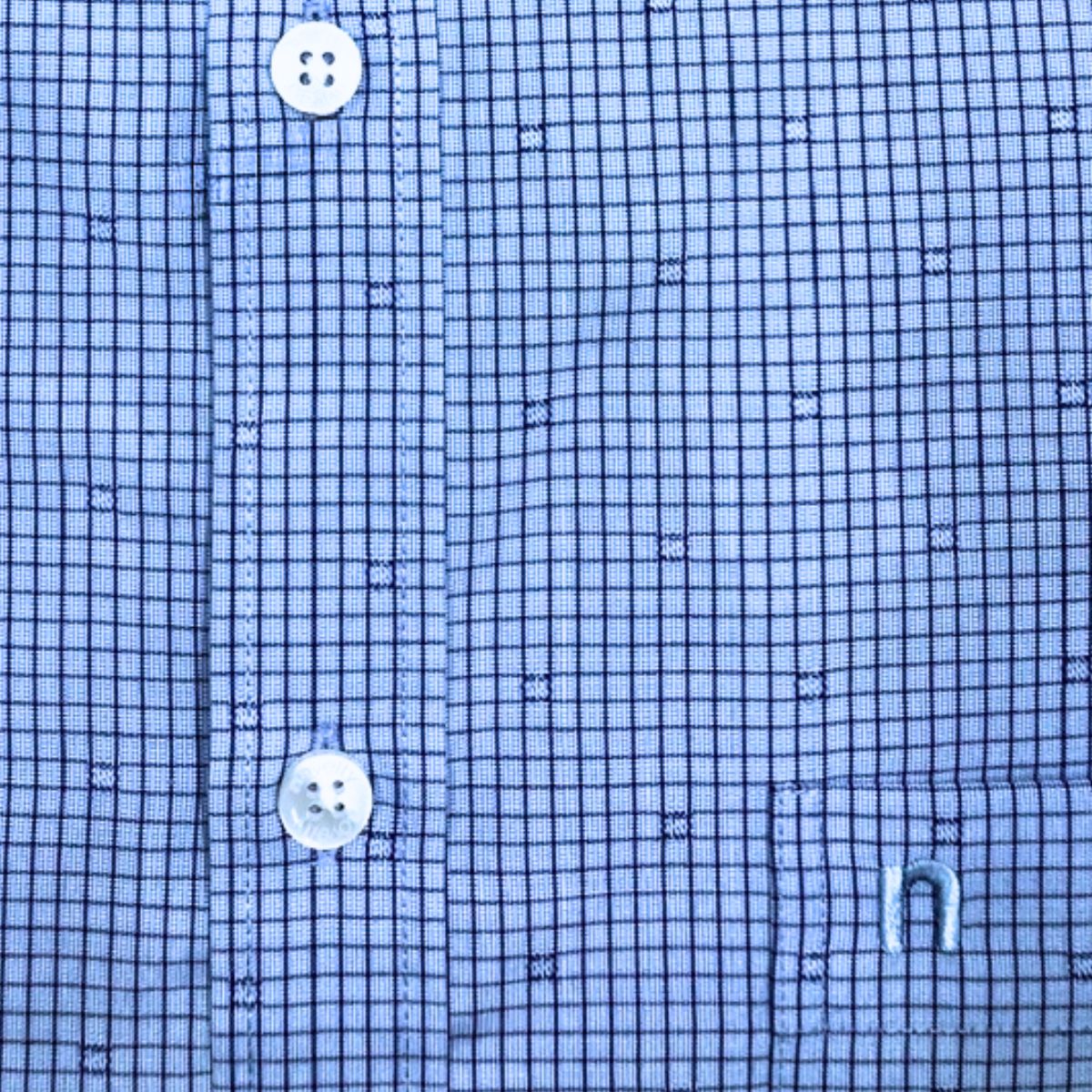 ÁO SƠ MI NAM NGẮN TAY NOVELTY CLASSIC RECYCLED T/C SỌC NHỎ NSMMSNMRCC250824N