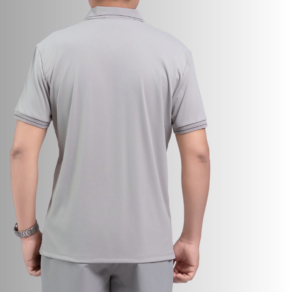 ÁO POLO NAM NOVELTY REGULAR FIT COOL FEELING TRƠN MÀU NÂU NHẠT NATMMNMNER260888N