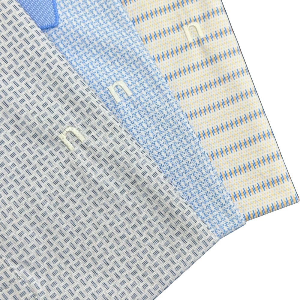 ÁO POLO NAM NOVELTY REGULAR FIT SPUN POLY HOA VĂN XÁM NATMINMPLR261022N