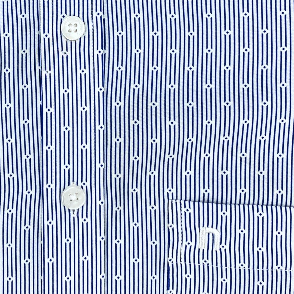 ÁO SƠ MI NAM NGẮN TAY NOVELTY CASUAL SPUN HOA VĂN XANH NSMMINMPSB250391N