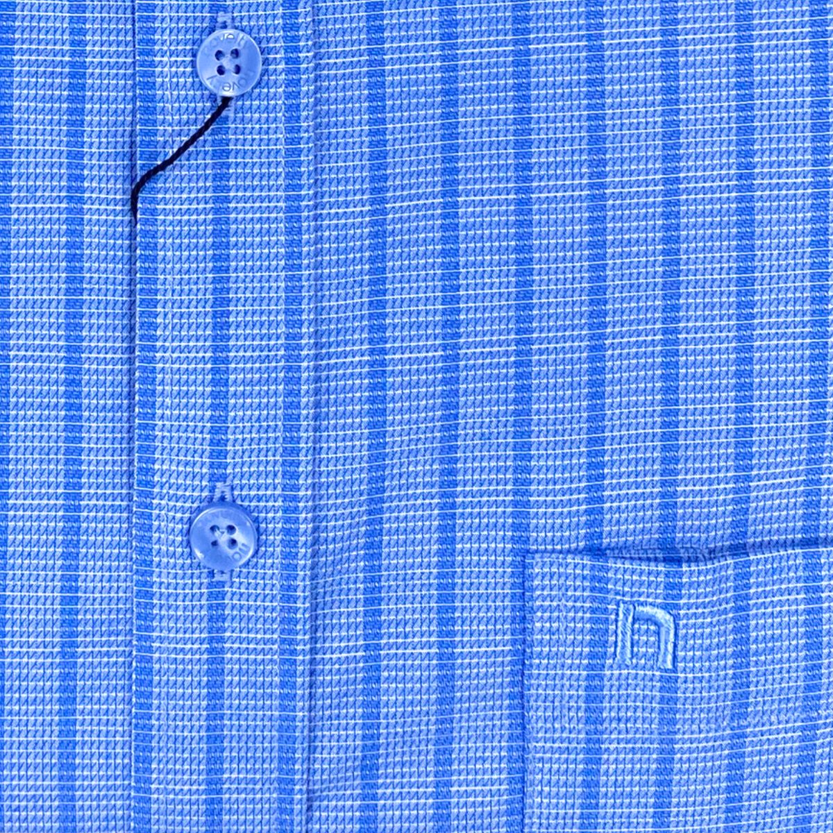 ÁO SƠ MI NAM NGẮN TAY NOVELTY CASUAL BAMBOO SỌC LỚN XANH NSMMSLMT3B250655N