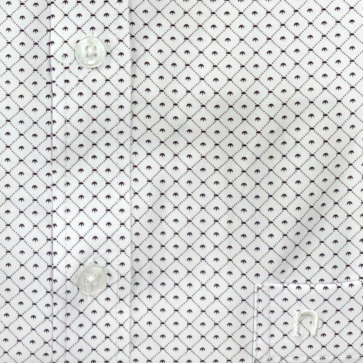 ÁO SƠ MI NAM NGẮN TAY NOVELTY CASUAL SPUN HOA VĂN ĐEN NSMMINMSPB260800N