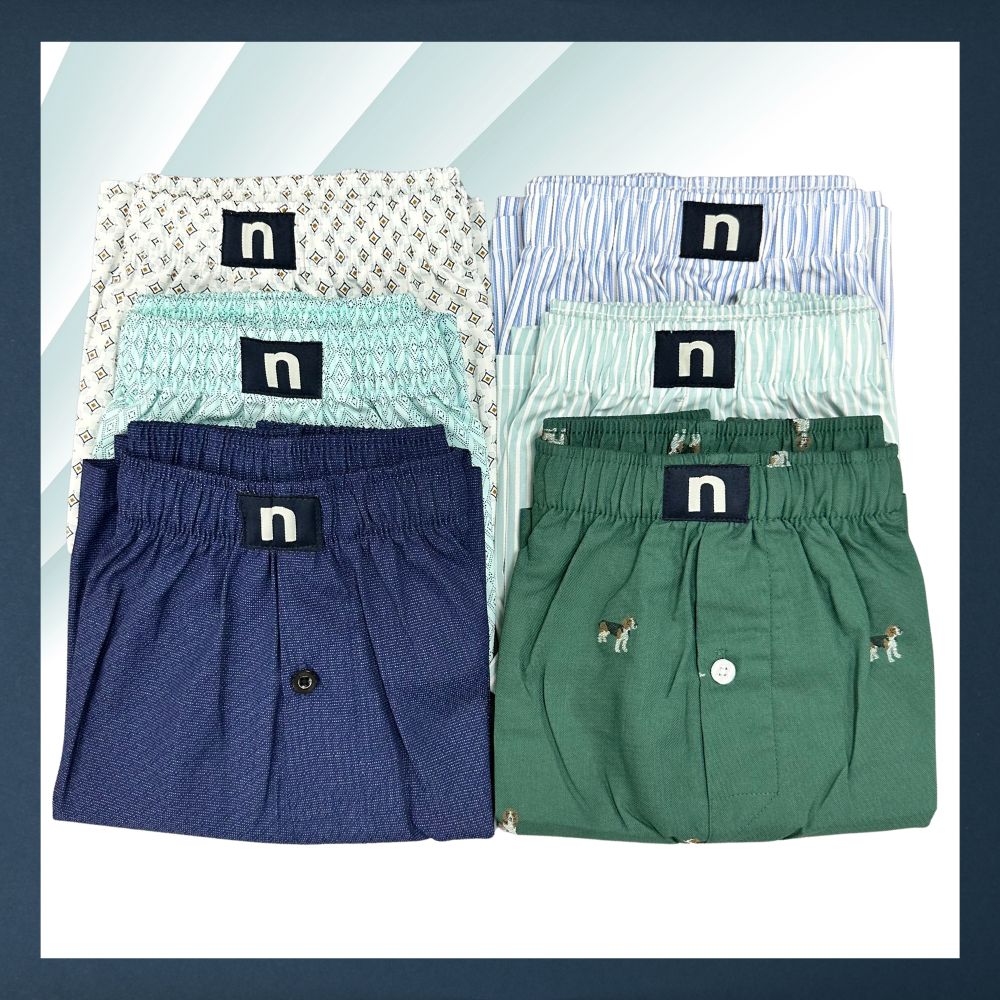 QUẦN ĐÙI NAM DÁNG BOXER NOVELTY CASUAL MÀU NGẪU NHIÊN- HỌA TIẾT ĐA DẠNG TRẺ TRUNG NQDMMDMCTB261239V