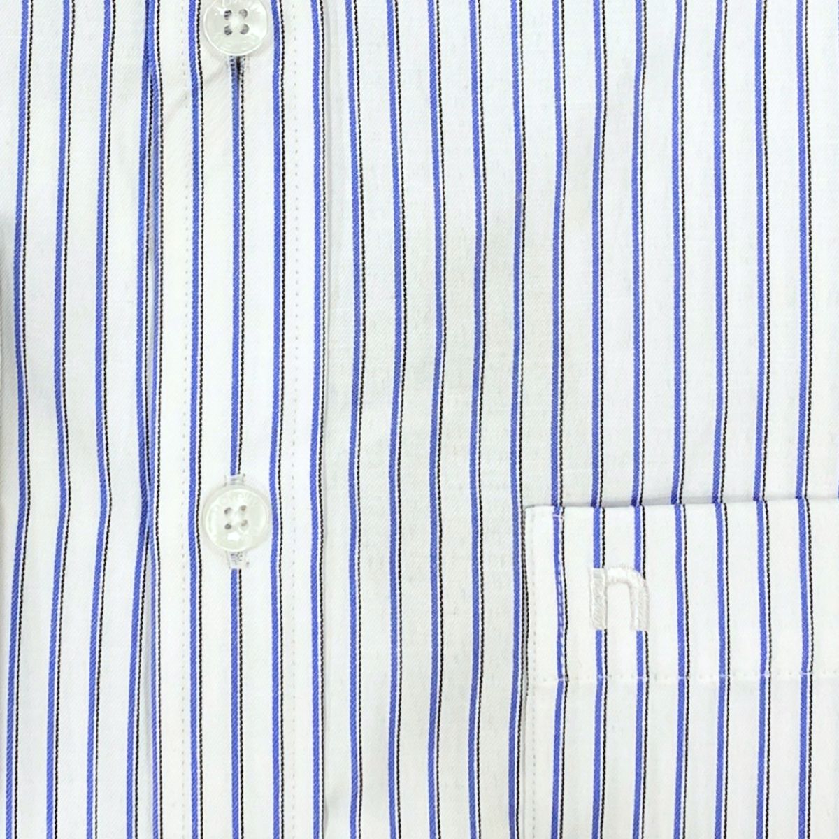 ÁO SƠ MI NAM DÀI TAY NOVELTY CLASSIC T/C RECYCLED SỌC TRẮNG XANH NSMMSBMRCC250660D