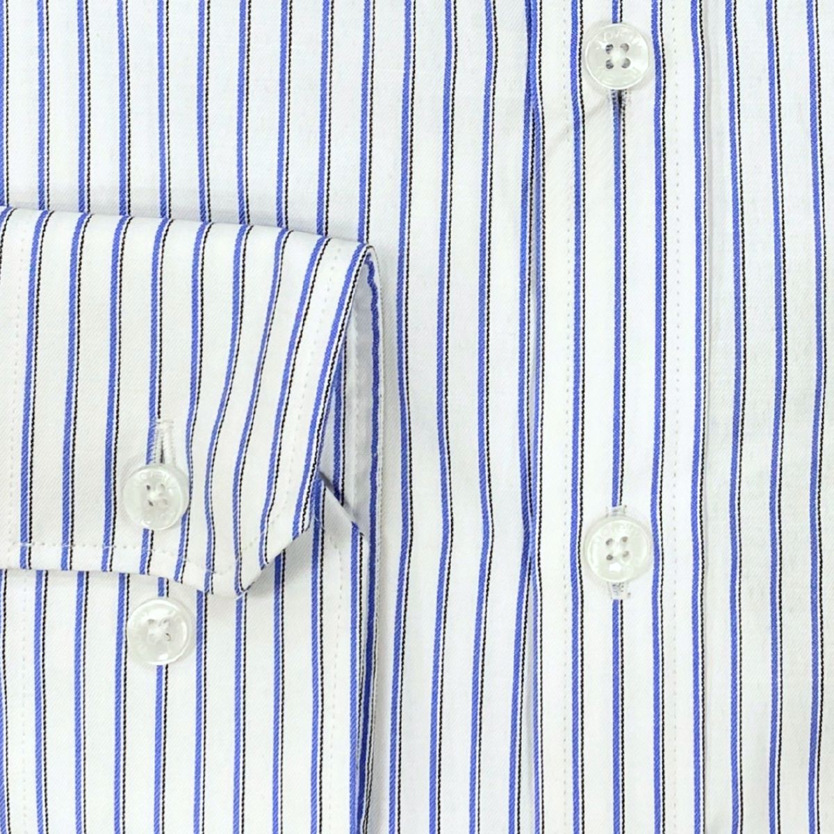 ÁO SƠ MI NAM DÀI TAY NOVELTY CLASSIC T/C RECYCLED SỌC TRẮNG XANH NSMMSBMRCC250660D