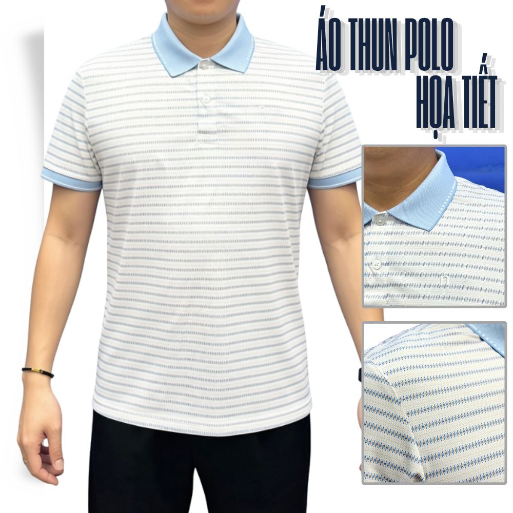 ÁO POLO NAM NOVELTY REGULAR FIT SPUN POLY HOA VĂN NATMINMPLR261177N