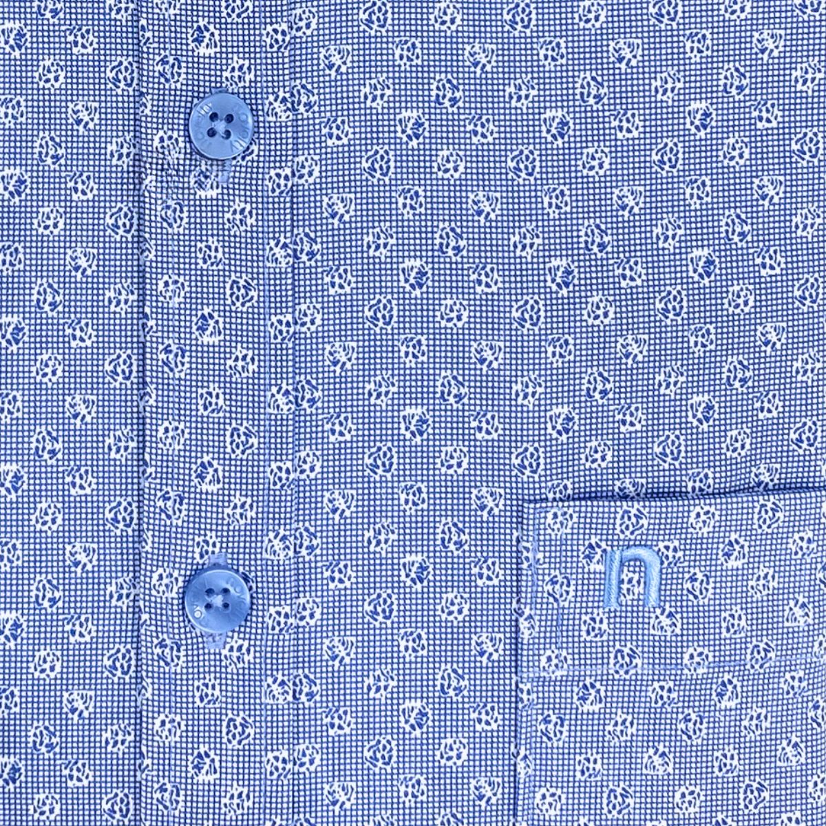 ÁO SƠ MI NAM DÀI TAY NOVELTY REGULAR FIT BAMBOO HỌA TIẾT XANH NSMMINMT3R250285D